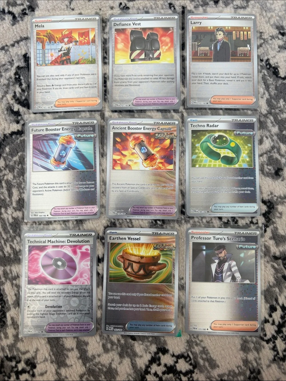 Pokémon Paradox Rift Reverse Holo Trainer Lot 9 Cards | TCG Deck Build | ✨5/$25✨